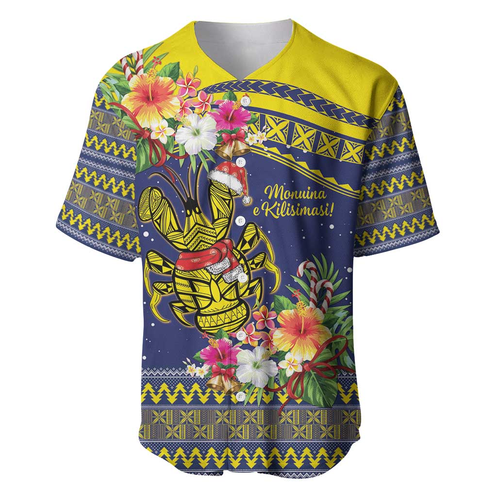 Monuina e Kilisimasi Niue Christmas Baseball Jersey Niuean Tribal Pattern