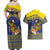 Monuina e Kilisimasi Niue Christmas Couples Matching Off Shoulder Maxi Dress and Hawaiian Shirt Niuean Tribal Pattern