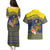 Monuina e Kilisimasi Niue Christmas Couples Matching Puletasi and Hawaiian Shirt Niuean Tribal Pattern