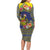 Monuina e Kilisimasi Niue Christmas Family Matching Long Sleeve Bodycon Dress and Hawaiian Shirt Niuean Tribal Pattern