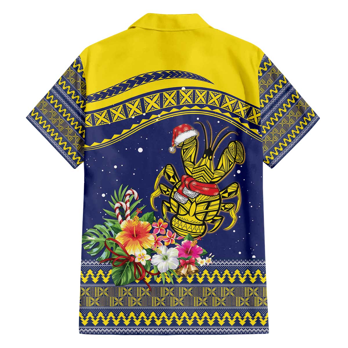 Monuina e Kilisimasi Niue Christmas Family Matching Off The Shoulder Long Sleeve Dress and Hawaiian Shirt Niuean Tribal Pattern