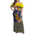 Monuina e Kilisimasi Niue Christmas Family Matching Off Shoulder Maxi Dress and Hawaiian Shirt Niuean Tribal Pattern