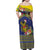 Monuina e Kilisimasi Niue Christmas Family Matching Off Shoulder Maxi Dress and Hawaiian Shirt Niuean Tribal Pattern