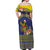 Monuina e Kilisimasi Niue Christmas Off Shoulder Maxi Dress Niuean Tribal Pattern