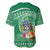 Norfolk Island Pine Tree Christmas Baseball Jersey Coat of Arm and Polynesian Pattern