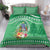 Norfolk Island Pine Tree Christmas Bedding Set Coat of Arm and Polynesian Pattern