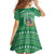 Norfolk Island Pine Tree Christmas Family Matching Long Sleeve Bodycon Dress and Hawaiian Shirt Coat of Arm and Polynesian Pattern