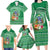 Norfolk Island Pine Tree Christmas Family Matching Long Sleeve Bodycon Dress and Hawaiian Shirt Coat of Arm and Polynesian Pattern