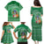 Norfolk Island Pine Tree Christmas Family Matching Puletasi and Hawaiian Shirt Coat of Arm and Polynesian Pattern