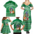 Norfolk Island Pine Tree Christmas Family Matching Summer Maxi Dress and Hawaiian Shirt Coat of Arm and Polynesian Pattern