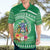 Norfolk Island Pine Tree Christmas Hawaiian Shirt Coat of Arm and Polynesian Pattern