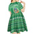 Norfolk Island Pine Tree Christmas Kid Short Sleeve Dress Coat of Arm and Polynesian Pattern