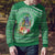 Norfolk Islands Pine Tree Christmas Ugly Christmas Sweater Coat of Arm and Polynesian Pattern