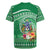 Norfolk Island Pine Tree Christmas Rugby Jersey Coat of Arm and Polynesian Pattern