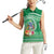 Norfolk Island Pine Tree Christmas Women Sleeveless Polo Shirt Coat of Arm and Polynesian Pattern