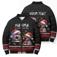 Aotearoa Six Seven Personalized Bomber Puffer Jacket New Zealand Funny Christmas - Polynesian Pride