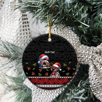 Aotearoa Six Seven Personalized Ceramic Ornament New Zealand Funny Christmas - Polynesian Pride