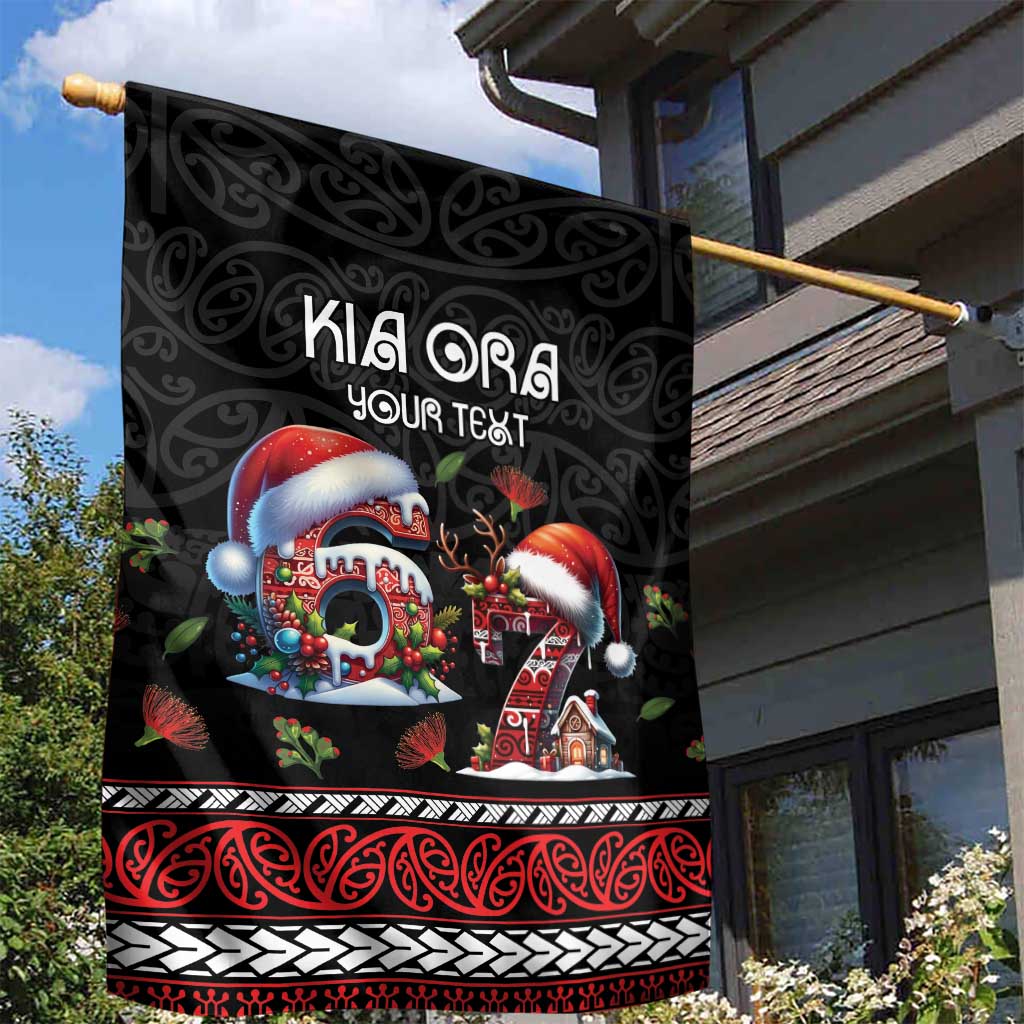 Aotearoa Six Seven Personalized Garden Flag New Zealand Funny Christmas - Polynesian Pride