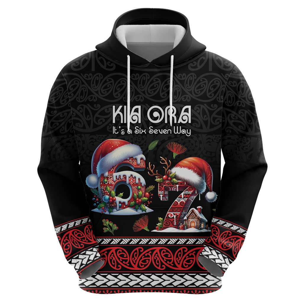 Aotearoa Six Seven Personalized Hoodie New Zealand Funny Christmas - Polynesian Pride