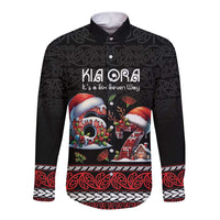 Aotearoa Six Seven Personalized Long Sleeve Button Shirt New Zealand Funny Christmas - Polynesian Pride