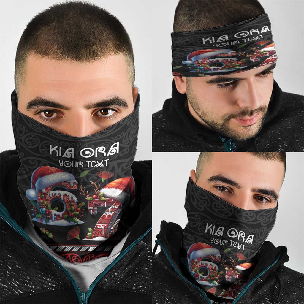 Aotearoa Six Seven Personalized Neck Gaiter New Zealand Funny Christmas - Polynesian Pride