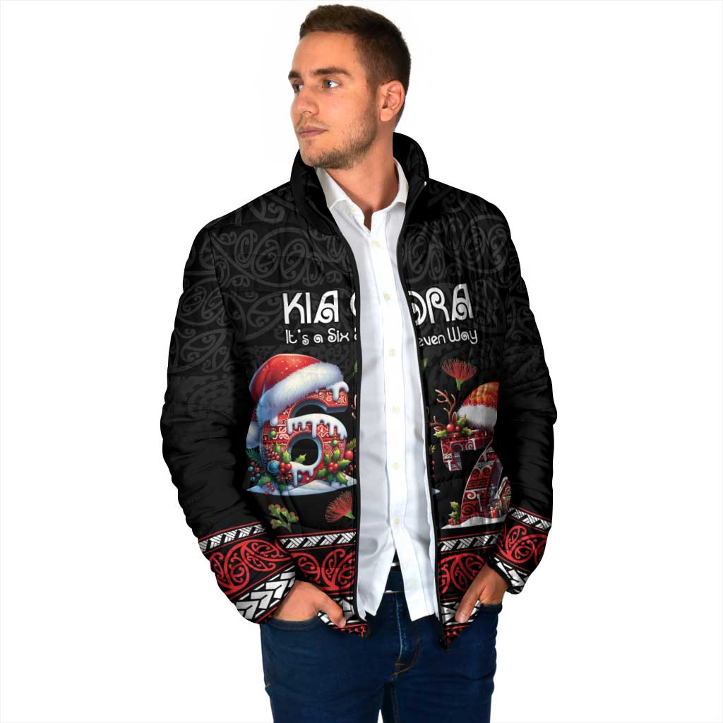 Aotearoa Six Seven Personalized Padded Jacket New Zealand Funny Christmas - Polynesian Pride