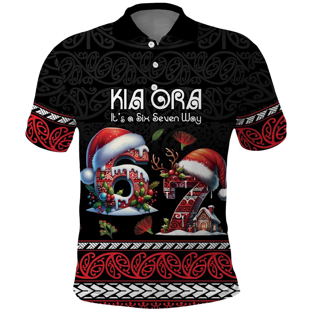 Aotearoa Six Seven Personalized Polo Shirt New Zealand Funny Christmas - Polynesian Pride