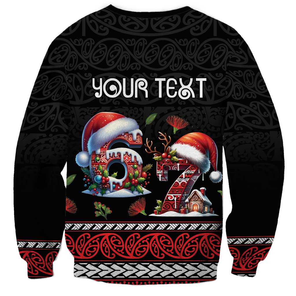 Aotearoa Six Seven Personalized Sweatshirt New Zealand Funny Christmas - Polynesian Pride