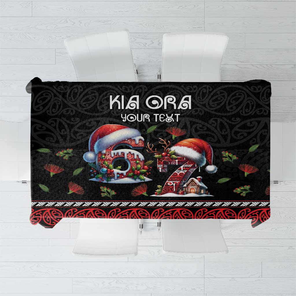 Aotearoa Six Seven Personalized Tablecloth New Zealand Funny Christmas - Polynesian Pride