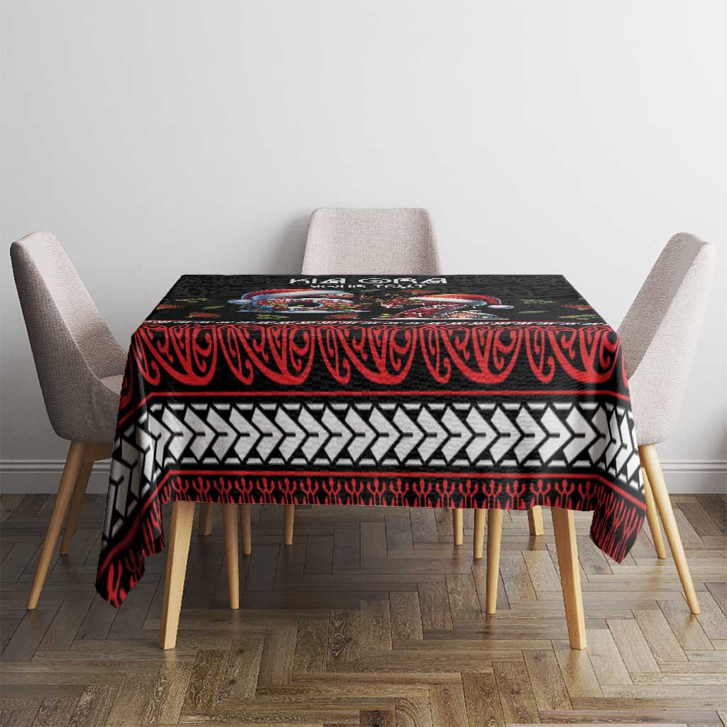 Aotearoa Six Seven Personalized Tablecloth New Zealand Funny Christmas - Polynesian Pride