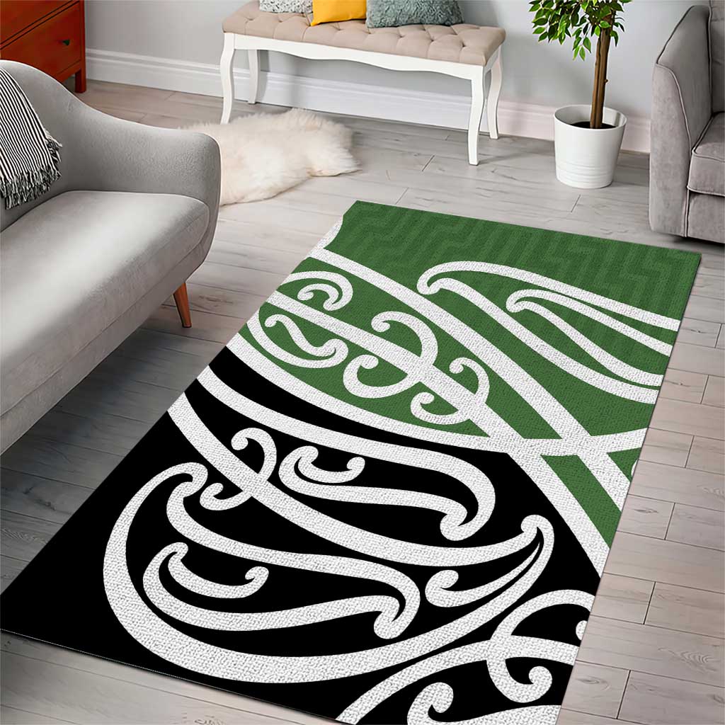 Green Fern New Zealand Kowhai Ngutukak Area Rug LT9 - Polynesian Pride