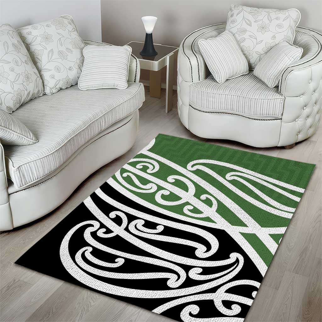 Green Fern New Zealand Kowhai Ngutukak Area Rug LT9 - Polynesian Pride