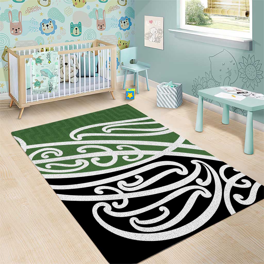 Green Fern New Zealand Kowhai Ngutukak Area Rug LT9 - Polynesian Pride