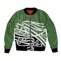 Green Fern New Zealand Kowhai Ngutukak Bomber Jacket - Polynesian Pride