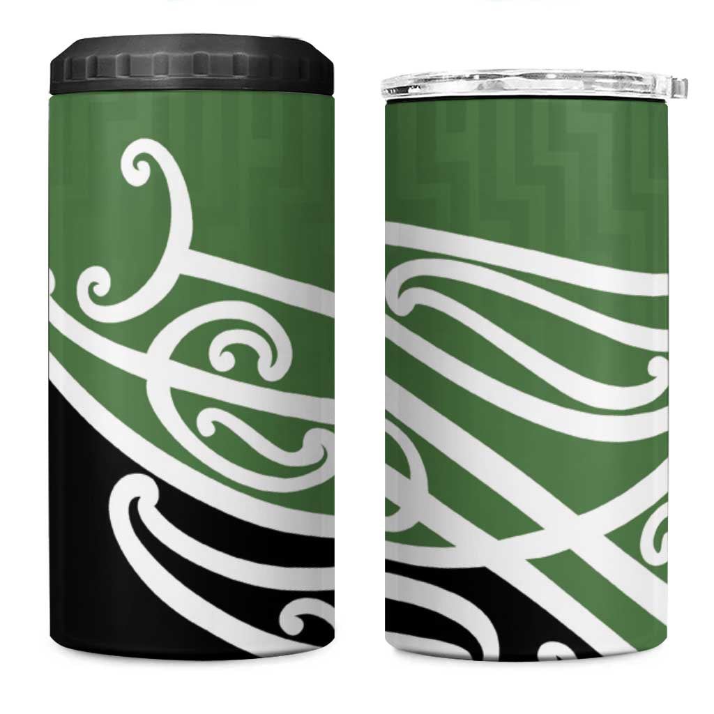 Green Fern New Zealand Kowhai Ngutukak 4 in 1 Can Cooler Tumbler - Polynesian Pride