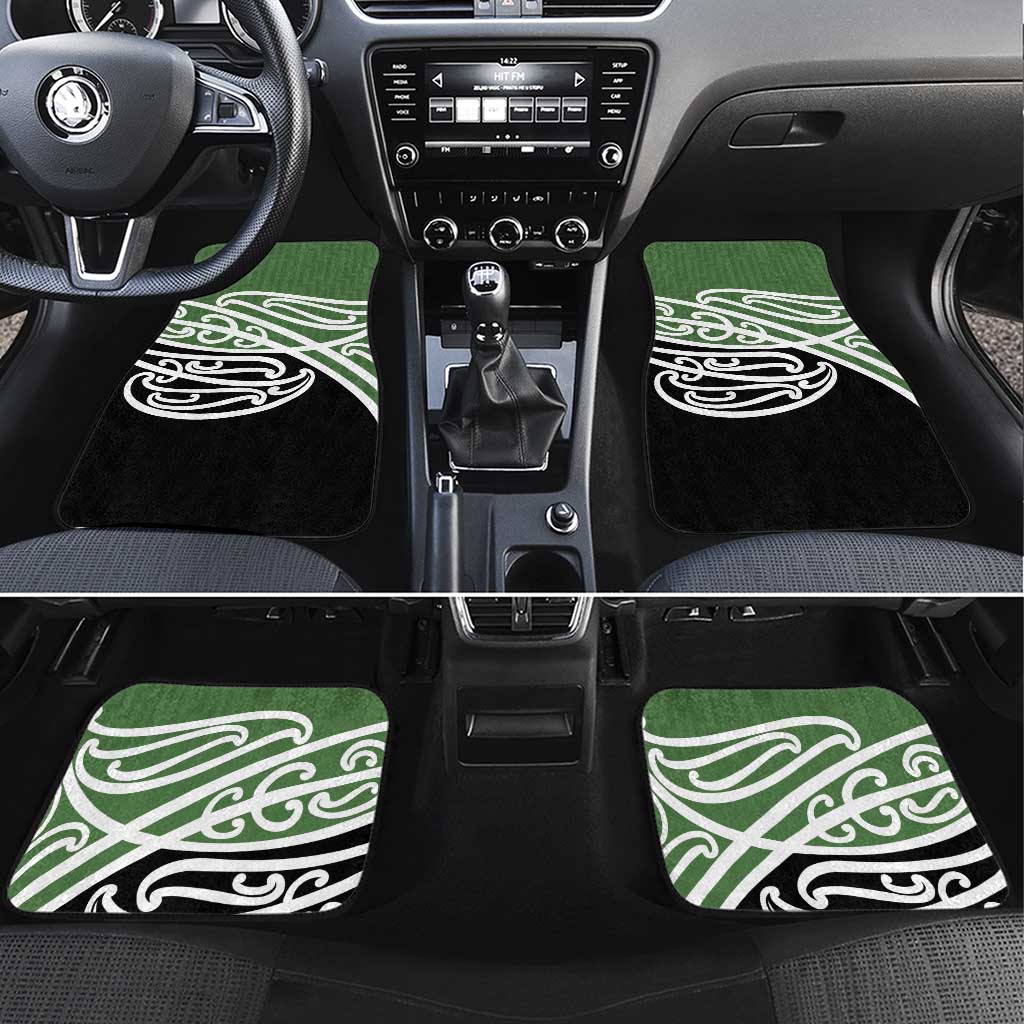 Green Fern New Zealand Kowhai Ngutukak Car Mats - Polynesian Pride