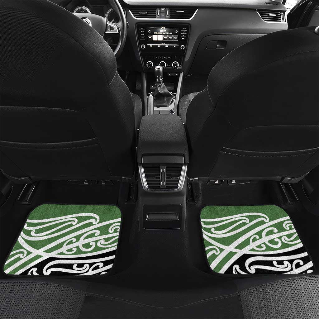 Green Fern New Zealand Kowhai Ngutukak Car Mats - Polynesian Pride