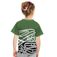 Green Fern New Zealand Kowhai Ngutukak Kid T Shirt - Polynesian Pride