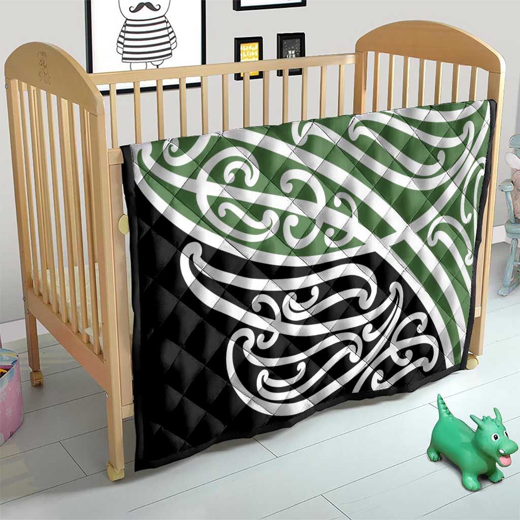 Green Fern New Zealand Kowhai Ngutukak Quilt - Polynesian Pride