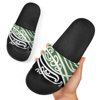 Green Fern New Zealand Kowhai Ngutukak Slide Sandals - Polynesian Pride