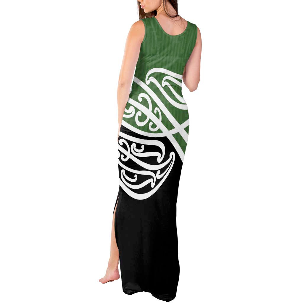 Green Fern New Zealand Kowhai Ngutukak Tank Maxi Dress - Polynesian Pride
