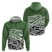 Green Fern New Zealand Kowhai Ngutukak Zip Hoodie - Polynesian Pride