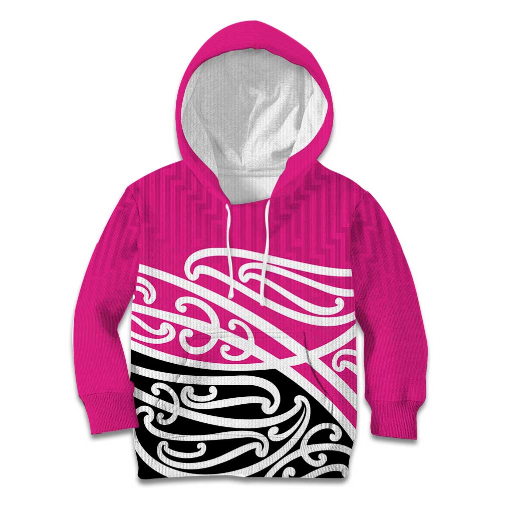 All Pink New Zealand Kowhai Ngutukak Kid Hoodie - Polynesian Pride