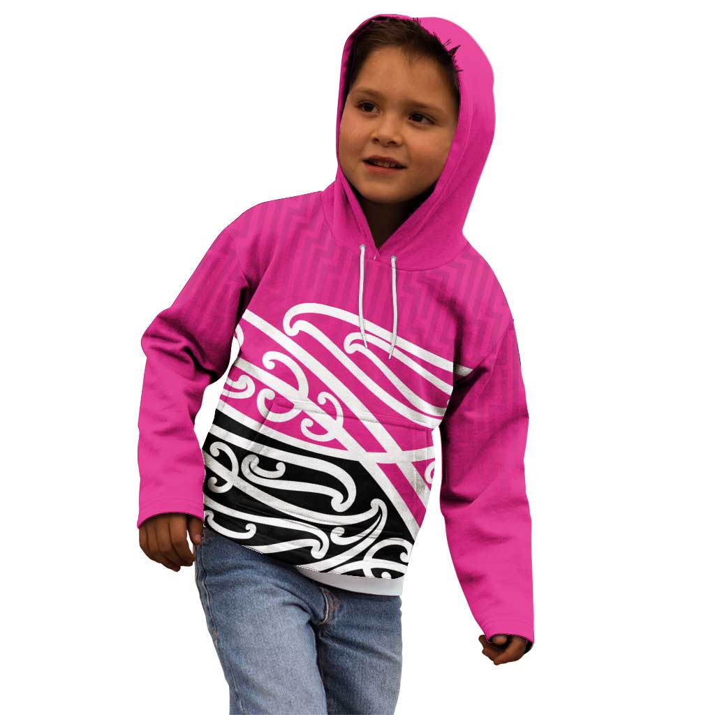 All Pink New Zealand Kowhai Ngutukak Kid Hoodie - Polynesian Pride