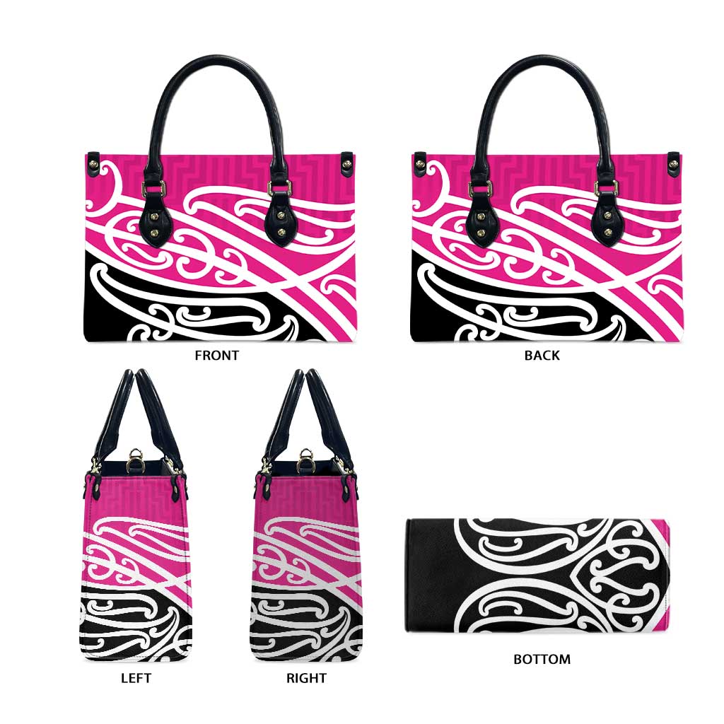 All Pink New Zealand Kowhai Ngutukak Leather Bag - Polynesian Pride