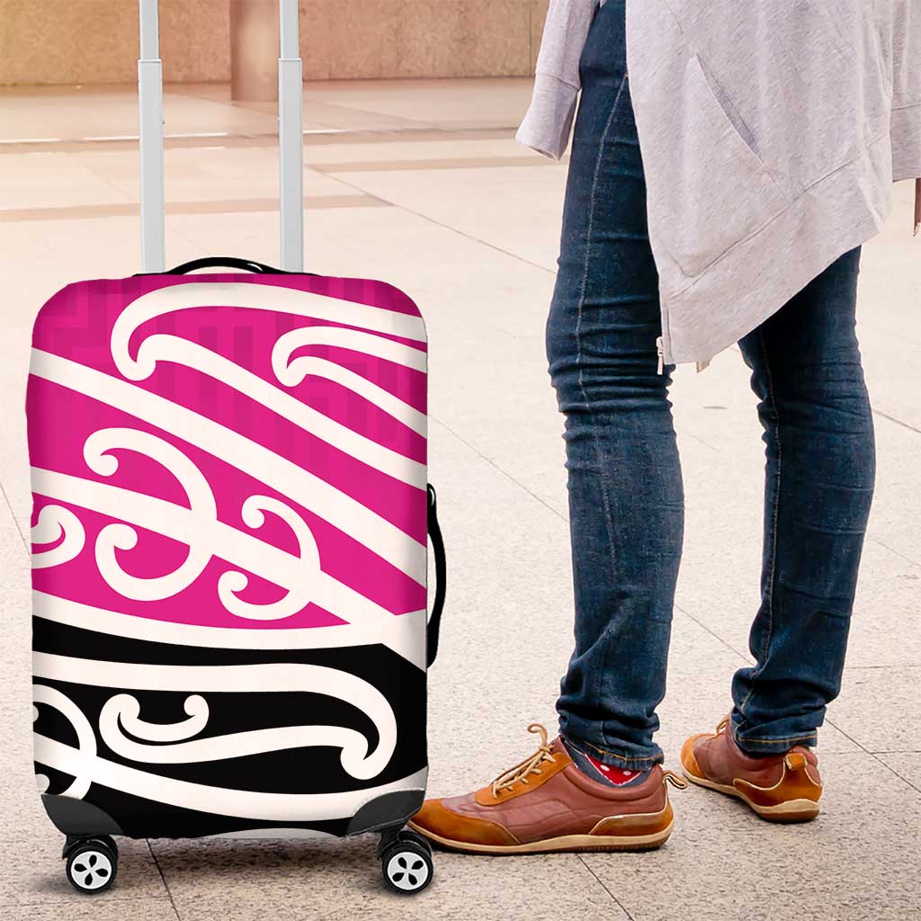 All Pink New Zealand Kowhai Ngutukak Luggage Cover - Polynesian Pride