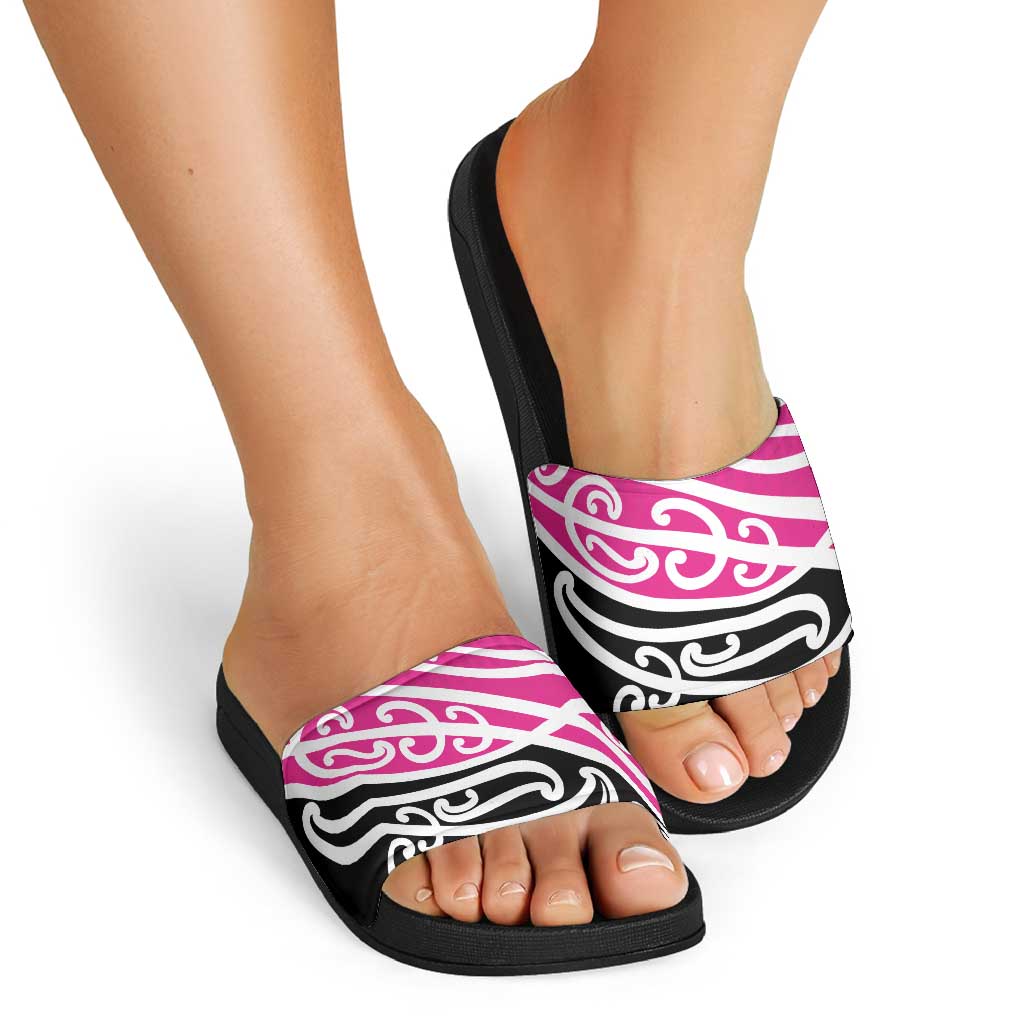All Pink New Zealand Kowhai Ngutukak Slide Sandals - Polynesian Pride