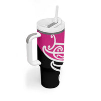 All Pink New Zealand Kowhai Ngutukak Tumbler With Handle - Polynesian Pride