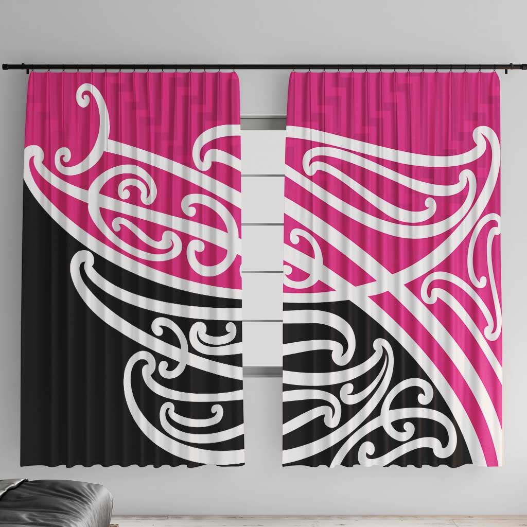 All Pink New Zealand Kowhai Ngutukak Window Curtain - Polynesian Pride