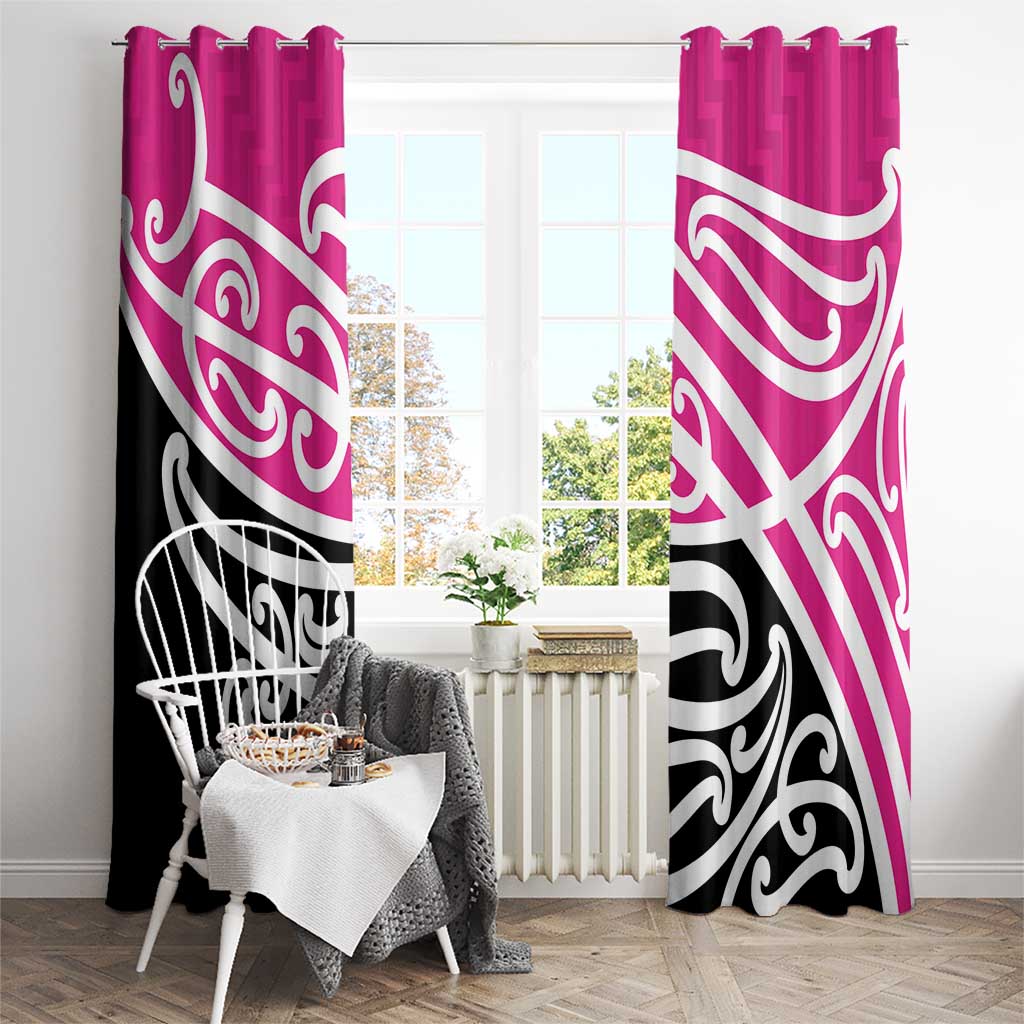 All Pink New Zealand Kowhai Ngutukak Window Curtain - Polynesian Pride